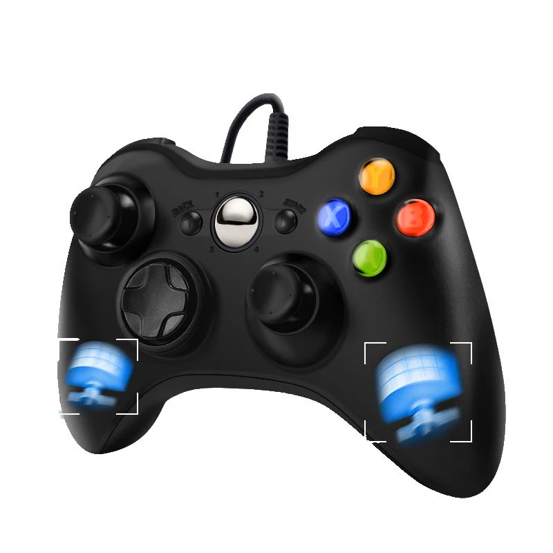 

For Xbox 360 Controller Joystick USB Wired Gamepad Windows 7 8 10 For Official Microsoft PC