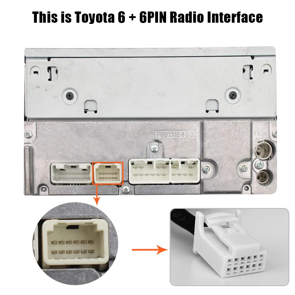 С переходником AUX-In CD 3 5 мм для TOYOTA LEXUS Corolla RAV4 Camry Автомобильный MP3 USB AUX адаптер 6 + 6pin
