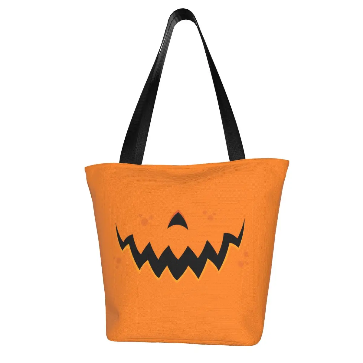 

Halloween Pumpkin Shopping Bag Fashion Stylish Handbag Polyester Work Student Bags