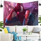 Украшение для комнаты Marvel DISNEY, Настенный декор Человек-паук и Капитан Америка, Гобелен, украшение для дома