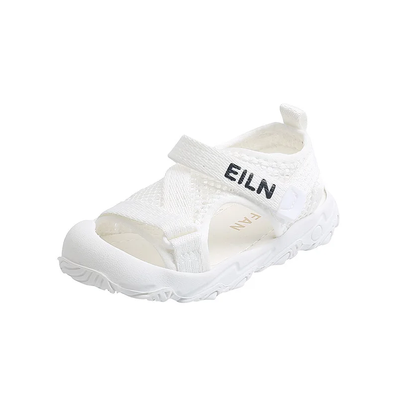 

CNFSNJ brand New Summer Children shoes Lighting Flat Heels Shoes Girls Kids Soft Bottom Boys Sandals black white sneakes