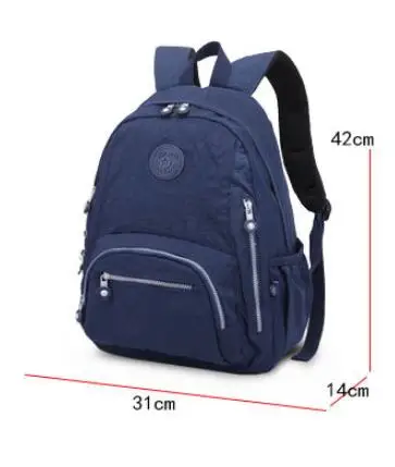 Модный нейлоновый молодежный рюкзак для женщин школьный ранец