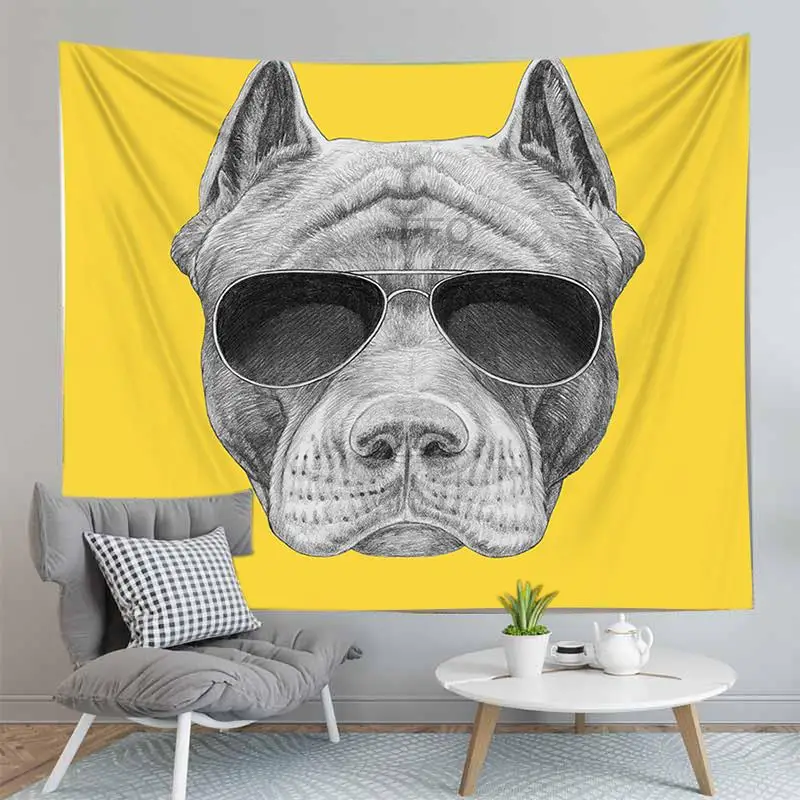 

3D Animal Tapestry Wall Mounted Farmhouse Home Decoration Tapestries Tablecloth Bedspread Tent Carpet Bedroom Living Room Decor