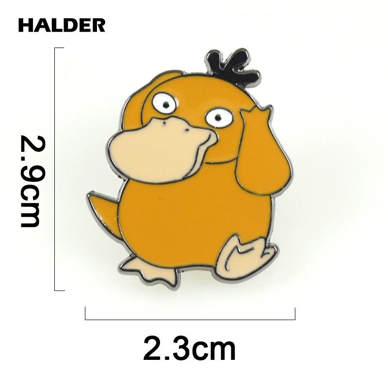 BR0016 аниме halder Pokemon Pocket Monsters модные ювелирные изделия бросок poke Броши с шариком ASH KETCHUM булавки Нагрудный значок аксессуар подарок - Окраска металла: Psyduck