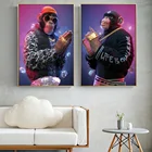 Swag Thug Повседневный постер обезьяны и принты Забавный роскошный костюм животные Холст Искусство домашний декор настенная живопись для гостиной