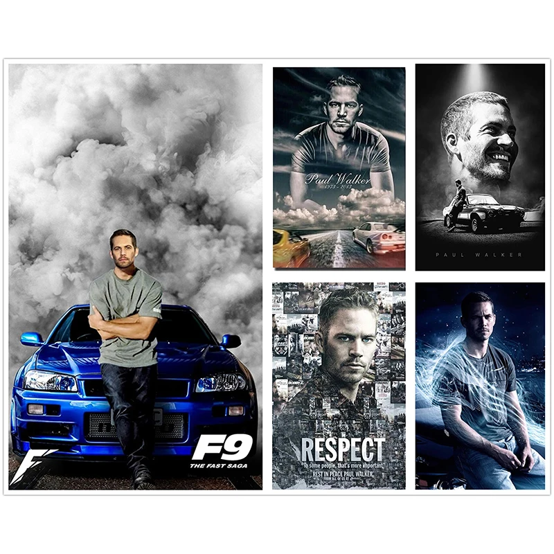 Набор для алмазной вышивки Форсаж Пол Уокер картина из квадратных/круглых страз