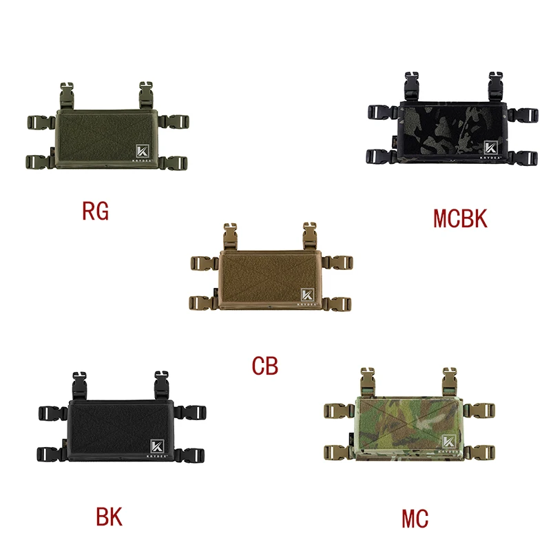 KRYDEX Tactical MK3 MK4 Micro Fight Chassis For MK3 MK4 Chest Rig Spiritus Style Front Panel JPC LV119 Plate Carrier Placard 