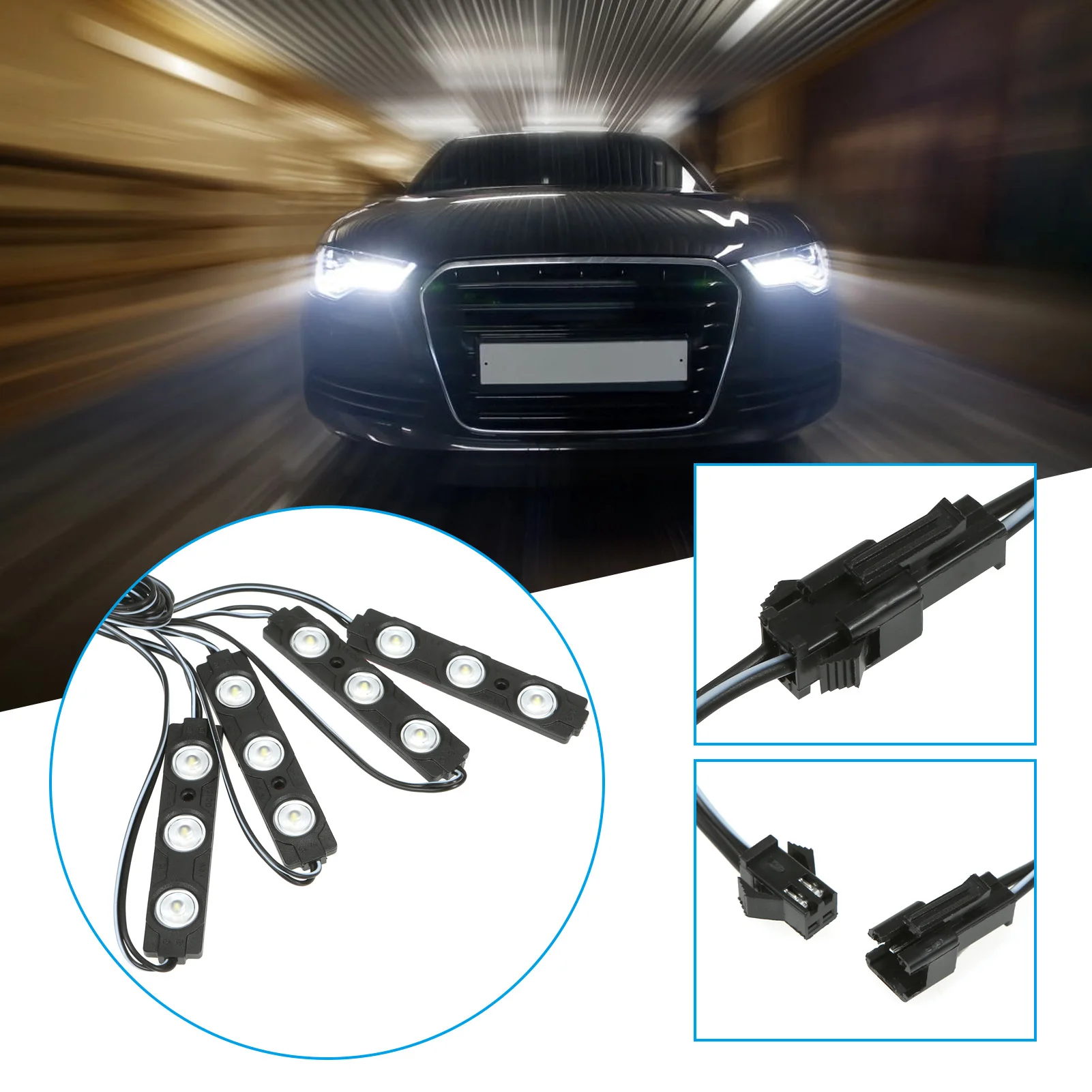 

8Pcs 6500K White Light Car Led Reading Light Vehicle Interior Trunk Lighting Lamp
