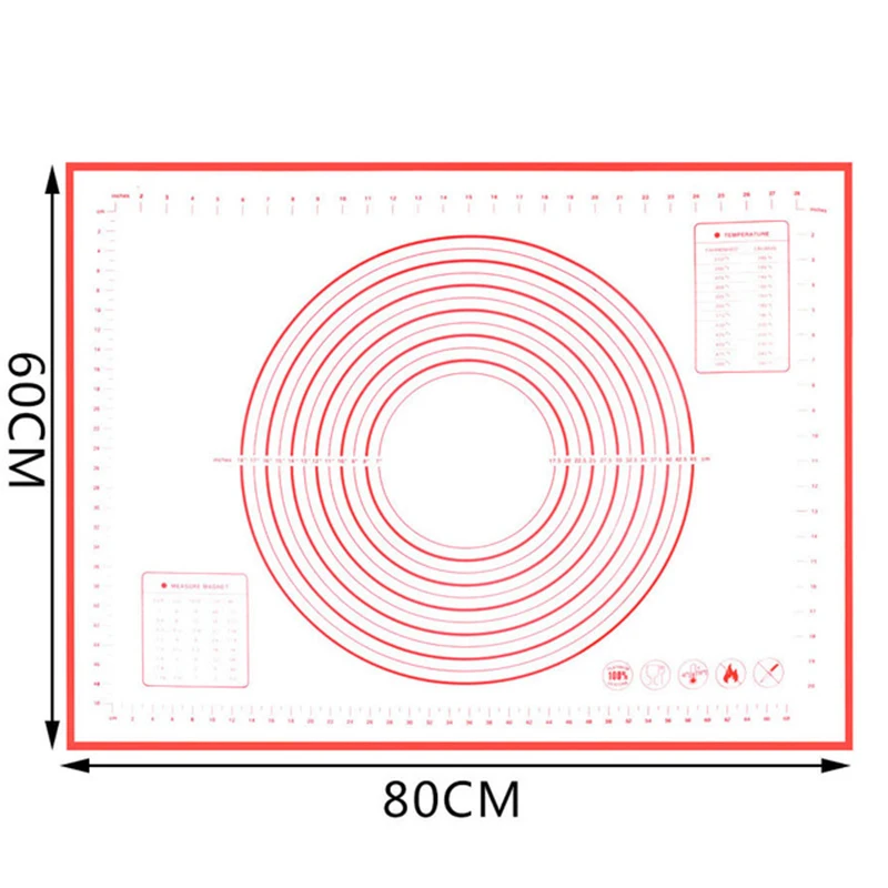Силиконовый коврик 60*80 см для выпечки тортов антипригарный силиконовый конфет