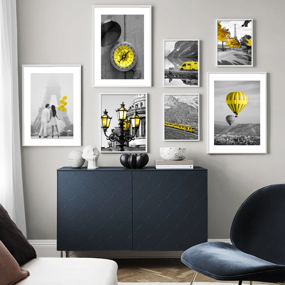 

Retro Paris Tower Street Lovers Car Nordic Posters And Prints Wall Art Canvas Painting Wall Pictures For Living Room Home Decor