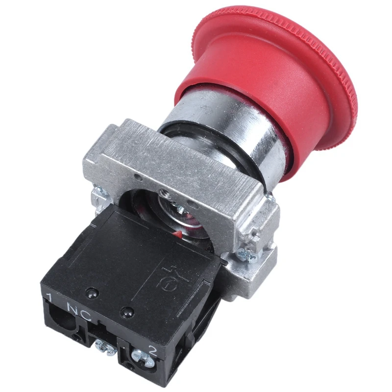 22mm NC Red Mushroom Emergency Stop Push Button Switch 600V 10A | Обустройство дома