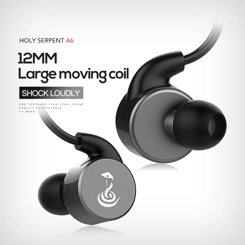 Спортивные наушники HOLY SERPENT A6 Bluetooth для бега универсальные водонепроницаемые