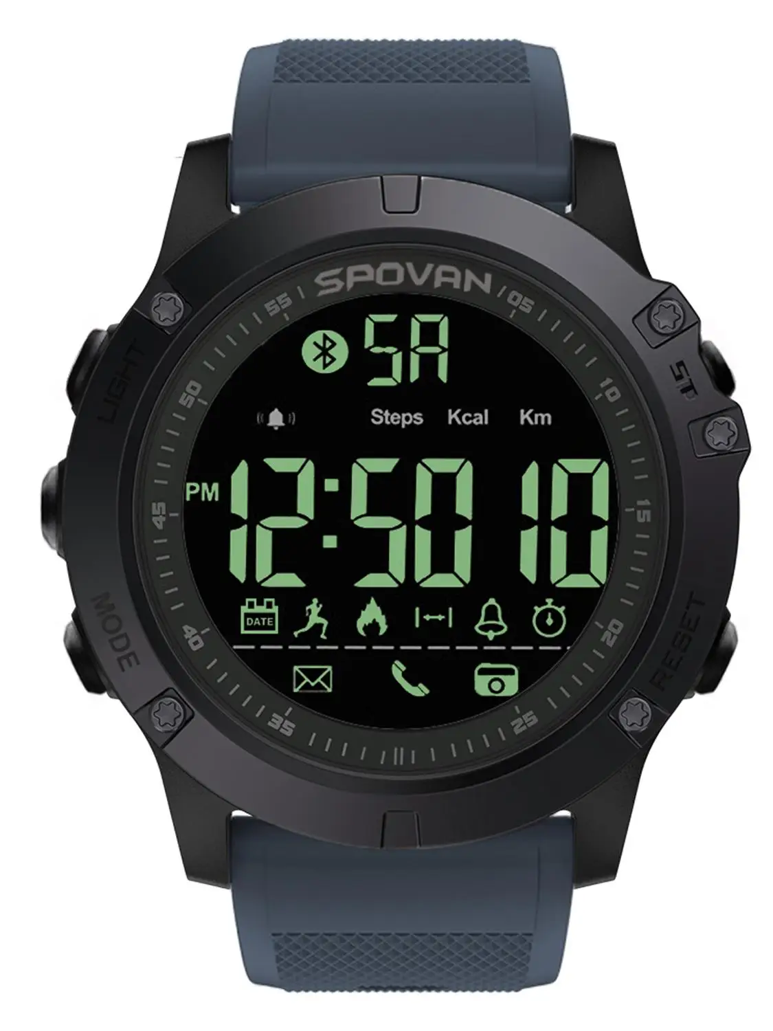 SPOVAN спортивные уличные часы Шагомер Smartwatch шаг трекер будильник повседневные