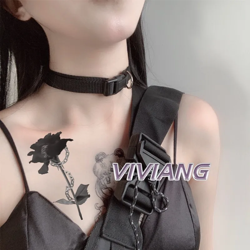 Чокер FFLACELL Женский Регулируемый в готическом стиле крутая цепь панк короткая