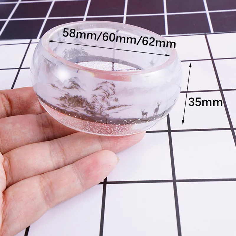 Широкая силиконовая форма SNASAN для браслетов и ювелирных изделий смолы