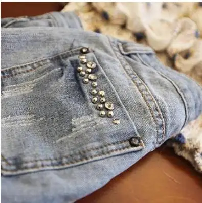 

Newest Casual Summer Denim Shorts For Womens Beaded Vintage Washed Tassel Jeans Short Fashion Female Casual Shorts S/5Xl J3018