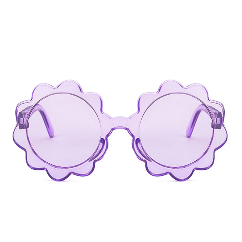 

1pc Vintage Kids Sunglasses Child Sun Glasses Round Flower Gafas Baby Children UV400 Sport Sunglasses for Girls Boys