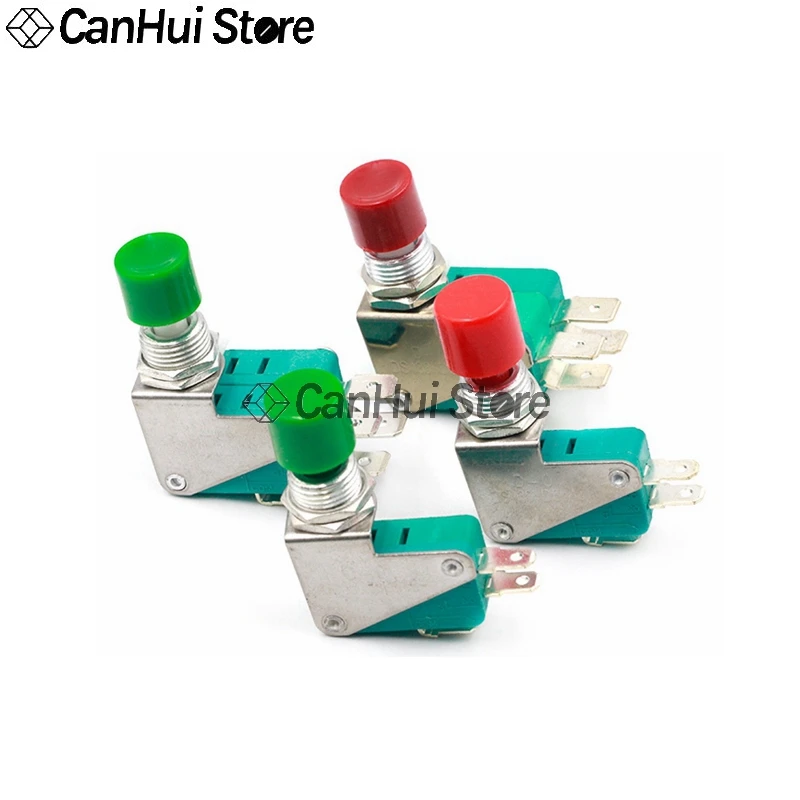 1PCS DS438-448 Small Self reset Inching Button Switch opening 12mm Single/Double knife Foot width 4.8mm/6.3mm DS438 DS448 - купить по