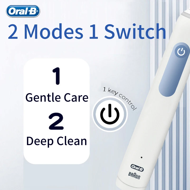 Oral-B Pro2 2000 3D Sonic-rotation Smart Electric Toothbrush Recharge Oral-B Replace Nozzles Timer Brush Pressure Sensor 2 Modes enlarge