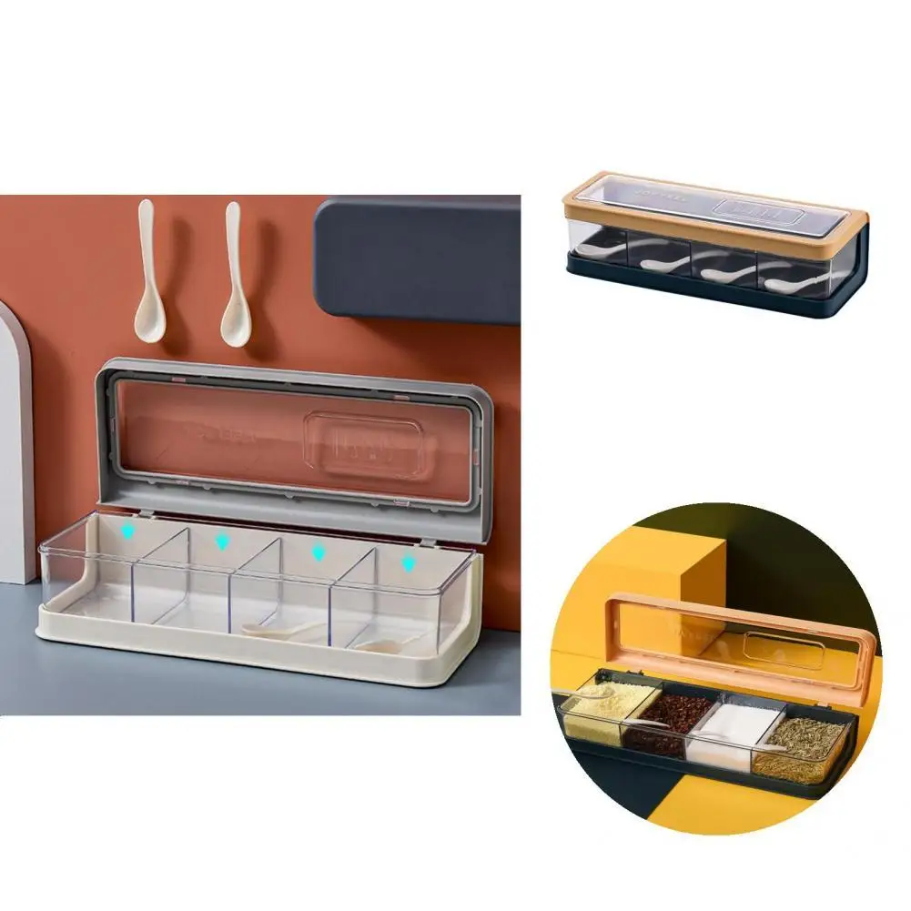 

Баночка для специй, водостойкая, полипропиленовая, 4 ячейки