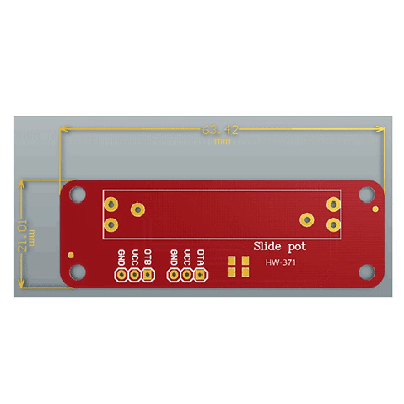 Мини-потенциометр 10 kΩ Линейный модуль с двойным выходом для Mcu Arduino Arm Avr