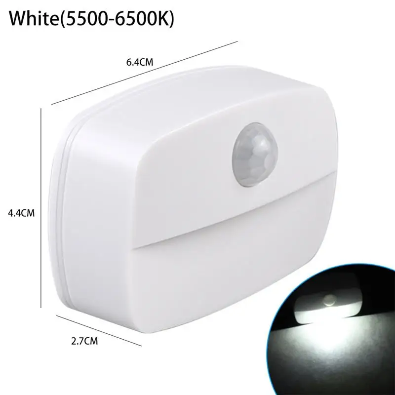 

LED Night Light PIR Motion Sensor Wall Night Lamp for Corridor Closet Cabinet Stair Hallway Bedroom Toilet Kitchen