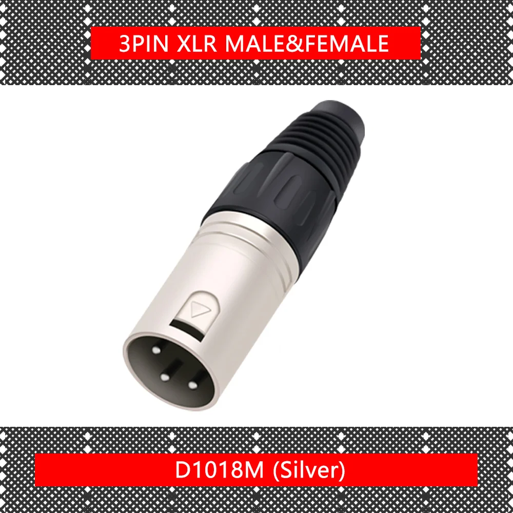 1 шт. 3 Pin XLR/гнездовой разъем провода полюса XLR Сделано в Китае для микрофона