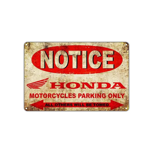 

Notice Motorcycles Parking Only Tin Sign art wall decoration,vintage aluminum retro metal sign