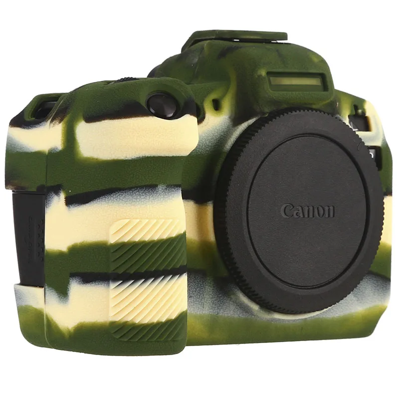 Мягкий резиновый силиконовый чехол для камеры Canon EOS R RP 80D 90D 5D3 5D4 6D2 1DX 1DX2 |