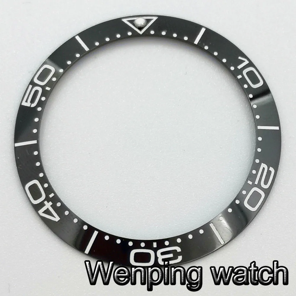 Новый высококачественный черный керамический БЕЗЕЛЬ 38 мм вставка подходит для