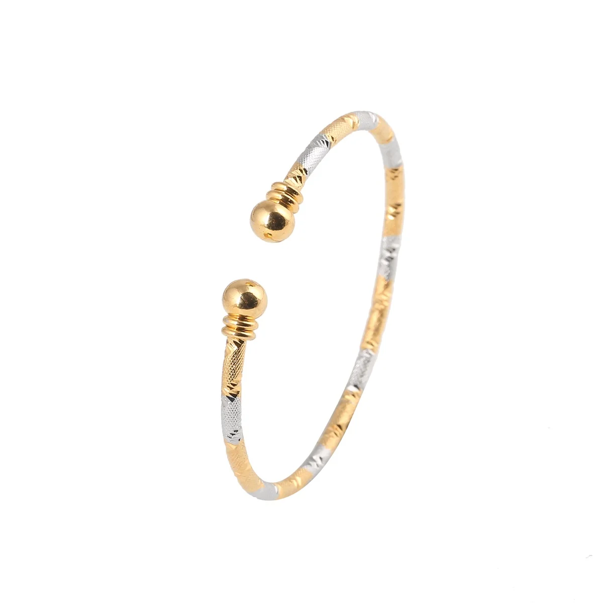 Открытые Браслеты Africa Dubai с золотым и серебряным покрытием для женщин мужчин