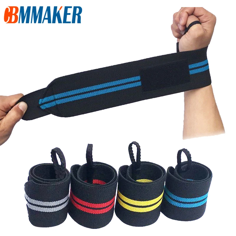 

1pcs Fitness Padded Wrist Thumb Brace Strap Power Weight Lifting Hand Wrap Support Gym Training Bar Wristband