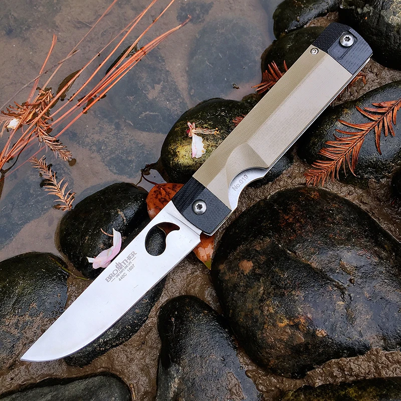 Складной нож с лезвием из стали 440с 58-60HRC Brother 1607 | Инструменты