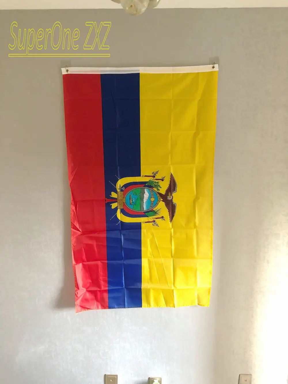 ZXZ Бесплатная доставка флаг Эквадора banner 90*150 см Высокое качество ECU EC внутреннее