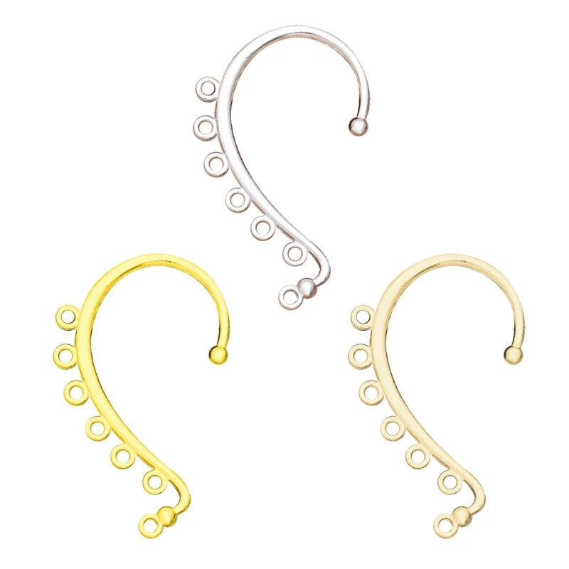 

20Pcs Handmade Ear Cuff Wrap Long Chain Tassel Drop Earrings DIY Dangle Ear Crawler Earrings Non-Piercing Jewelry Making