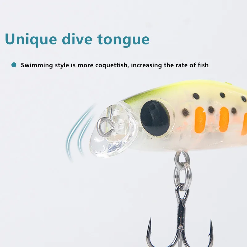 Рыболовные снасти жесткие приманки тонущий мини робот рыба япония 5 см leurre черный