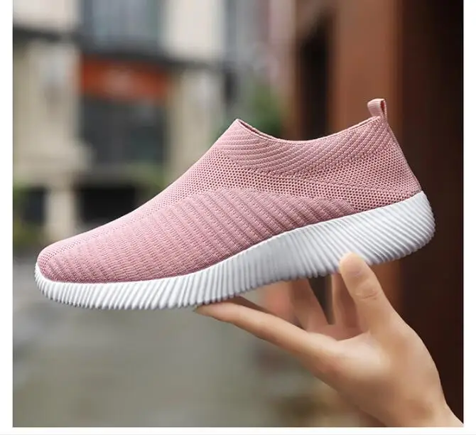 New Spring Summer Shoes Woman Breathable Air Mesh Flat Platform Women Shoes Slip On Women's Loafers black blue Ladies Shoes