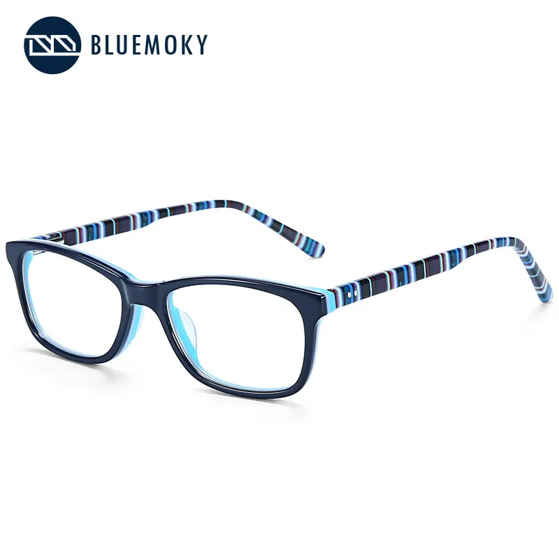 Очки по рецепту BLUEMOKY для мальчиков и девочек милая полосатая оправа очков
