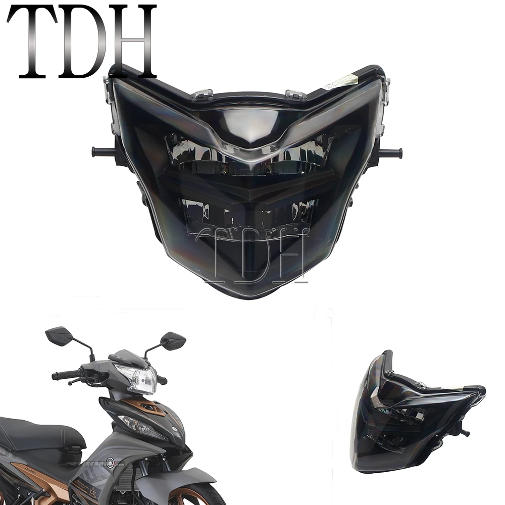 

Запчасти Yamaha, 12 В, скутер, мотоцикл, светодиодная фара на заказ, E13 E-Mark дневной свет, ходовые огни для Yamaha LC 135 LC135 V2, светодиодные лампы