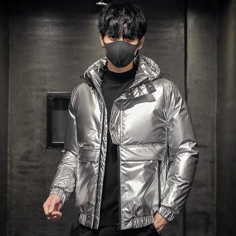 Down Jackets  Winter Casual Thick Warm Jacket Men Autumn New Outwear Windproof Hat Hooded Couples dresswdq868