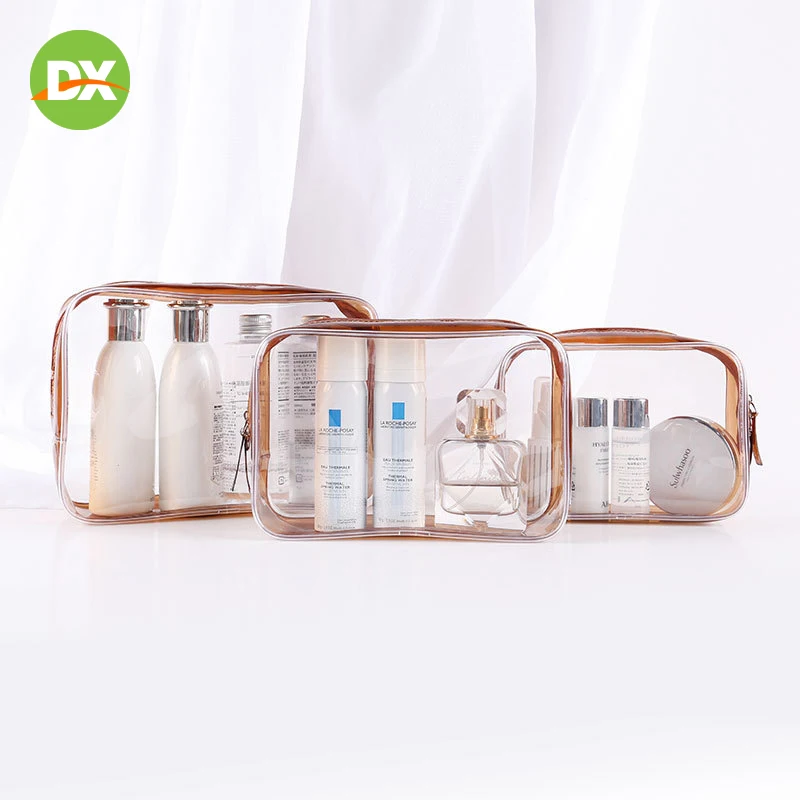 Eco-friendly Waterproof Transparent Three-dimension Portable Washing Travel Storage Bag Zip Lock Cosmetic Beauty Kit | Дом и сад