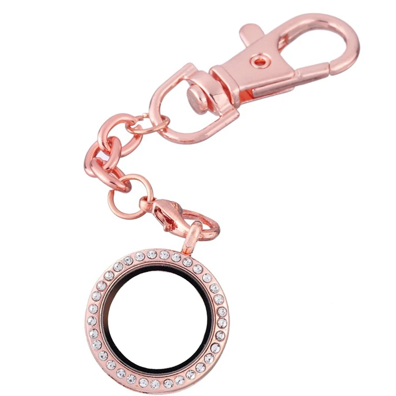 4 шт. цвета стразы круглые стеклянные плавающие бриллиантовые застежки брелки