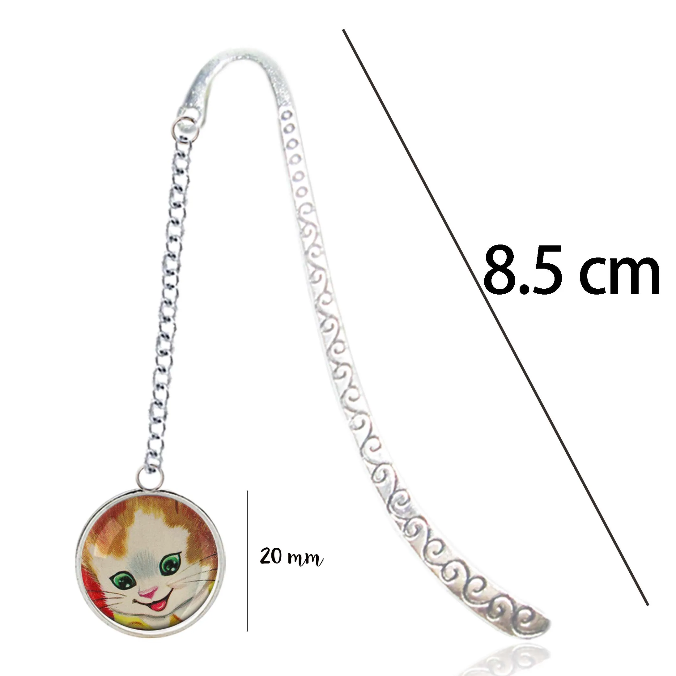 Металлическая Закладка Кот мяу детский сад значок булавка Kawai милые животные мультфильм черные кошки для блокнота Закладка Книга Маркер мате