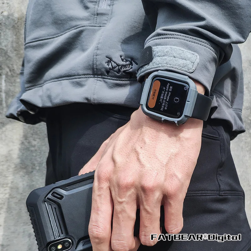 Противоударный чехол для Apple Watch SE/6/5/4/3/2 усиленный военного класса | Мобильные