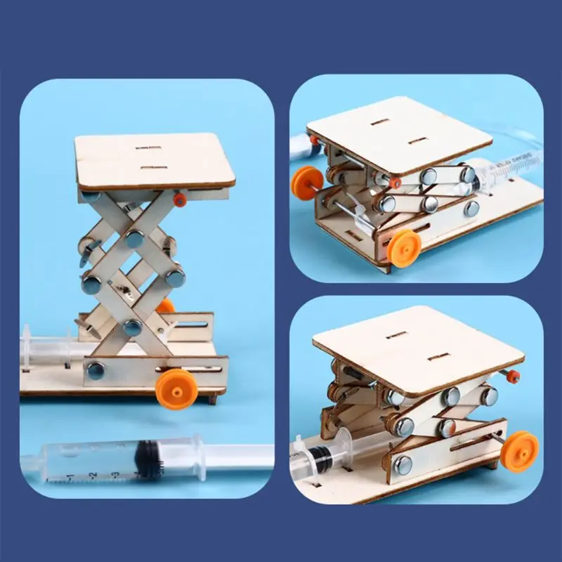 

Kids Scientific Toys Puzzle Hydraulic Experiment Lift Table Projects Physics Tea