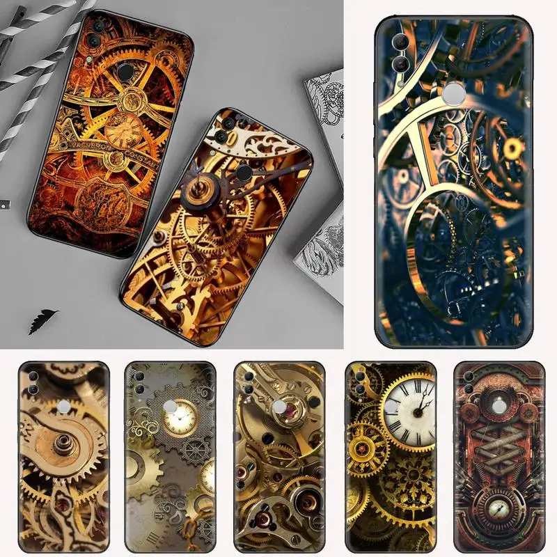 

Gear Steampunk Amino Phone Case For Huawei NOVA 2 2i 2s 3i 4 4e 5 plus P10 lite 20 P20 pro honor10