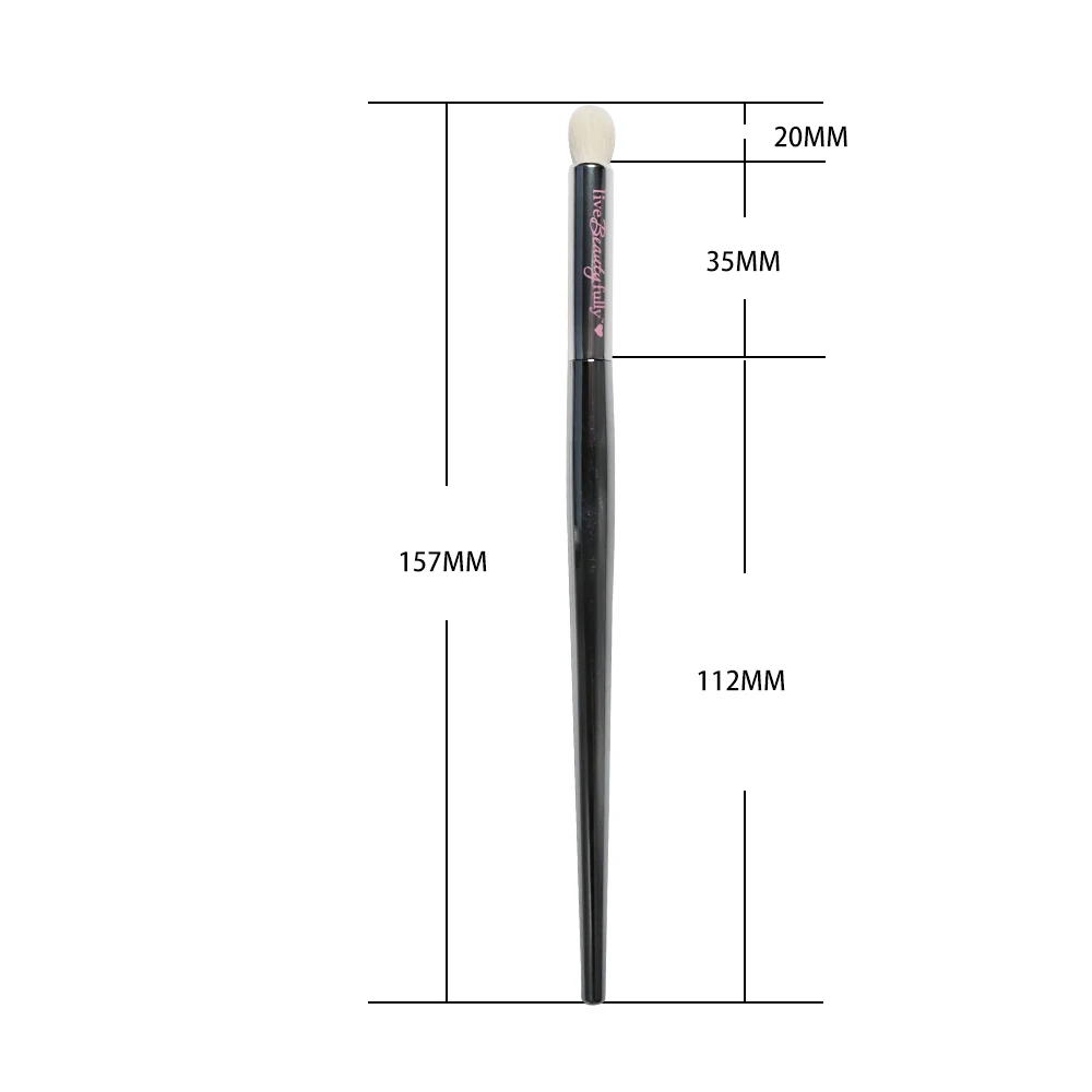 Rounded Eye Color Blending Brush It Cosmetic Silver Chromed Synthetic Eyeshadow Blender Make up | Красота и здоровье