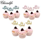 10 шт. с надписью Oh Baby и надписью Wild One для дня рождения, для капкейка-для мальчиков и девочек с днем рождения баннер Baby Shower Пол раскрыть украшения свадебные принадлежности