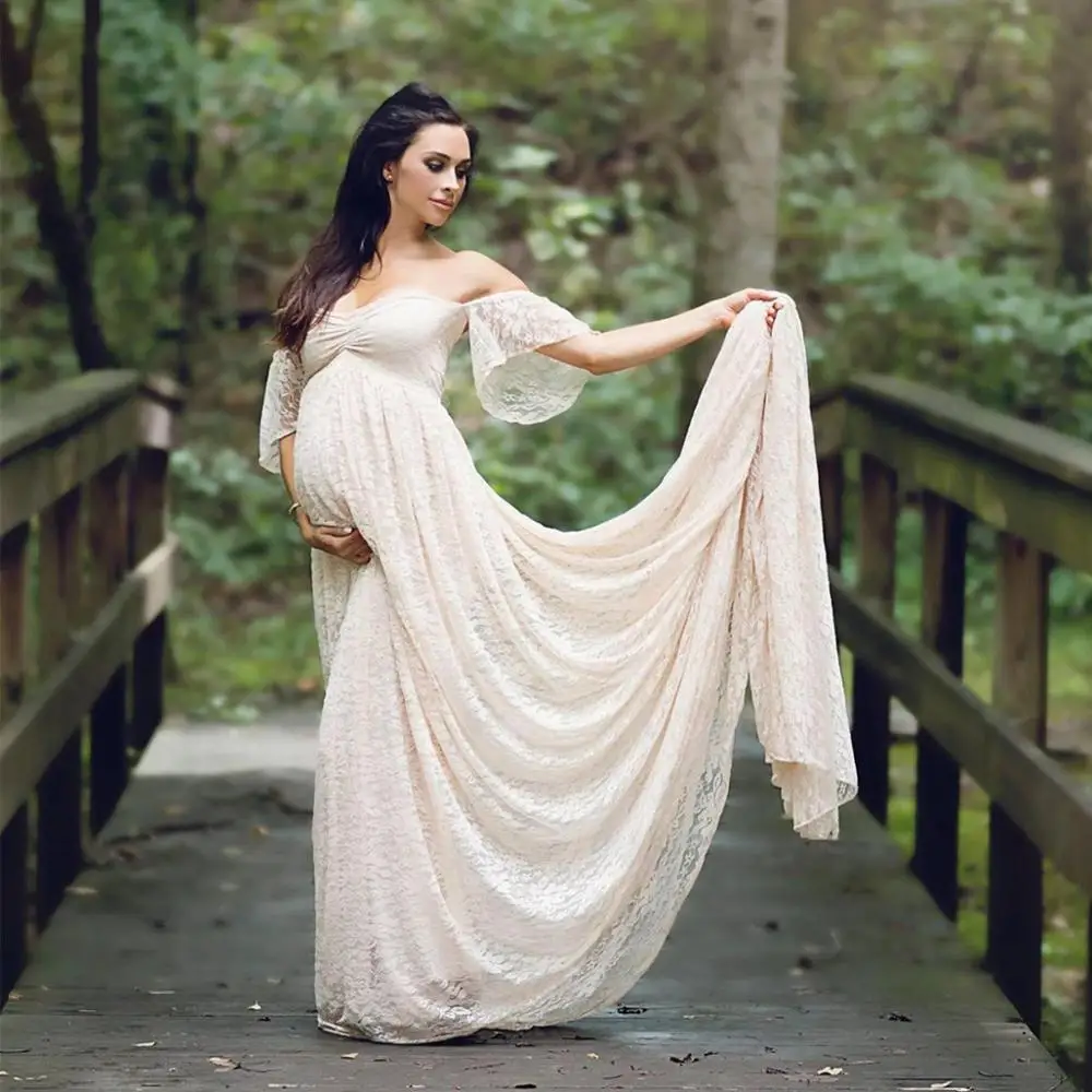 Новинка маскарадный реквизит для фотосессии беременных женщин платье кружевное