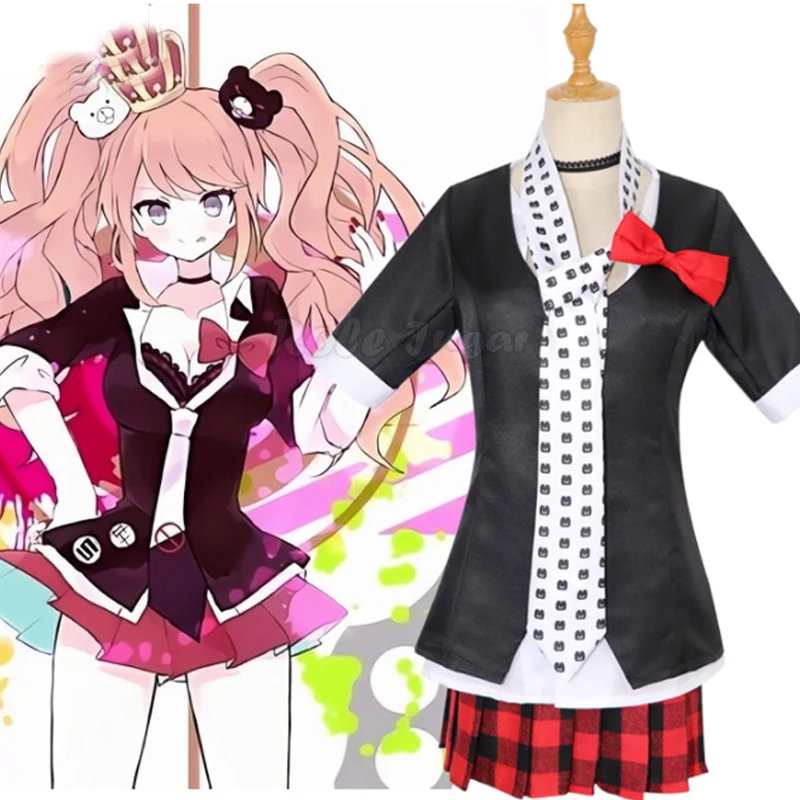 

Аниме Danganronpa Косплэй Дзюнко Эносима Emboitement Inushio Kimuchi ботинки для косплея данганронпа Уганда Trigger Happy Havoc Косплэй костюм C70M48